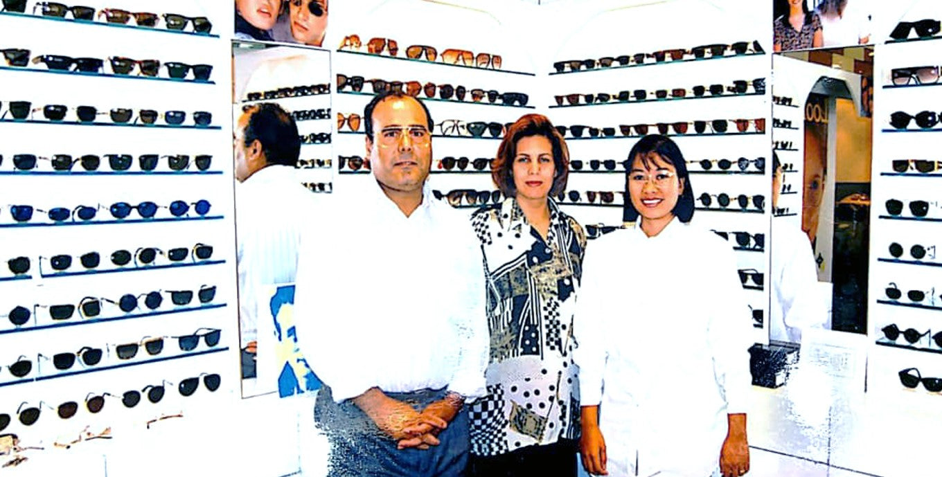 1995, Charm Optical roots started from here, where our parents launched the optical Business. Started with 3 people, Mom, Dad and our amazing Optometrist.
