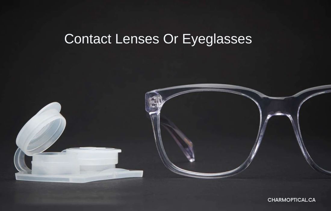 Wearing Contact Lenses or Eyeglasses