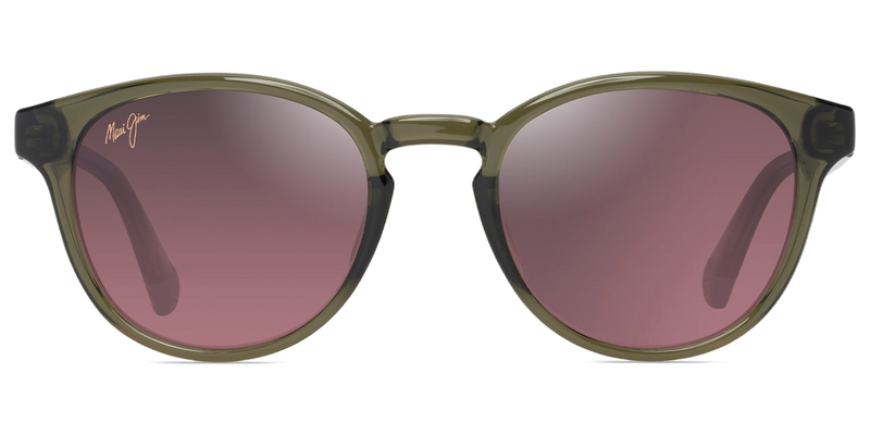 Maui Jim Hiehie in Shiny Trans Green / Maui Rose® (RS636-15) - Temple Detail