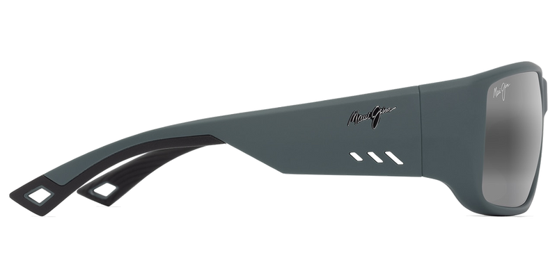 Maui Jim Keha Asian Fit in Matte Dark Military Green / Neutral Grey (664-15) - Back View