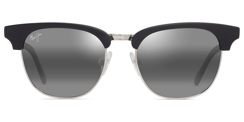 Maui Jim Holomua in Matte Black / Neutral Grey (695-02) - Temple Detail