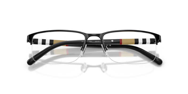 Burberry BE1282 in Black / Demo Lens (1001) - Side View