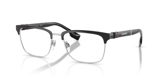 Burberry ALBA - Silver/Matte Black / Demo Lens (1306)