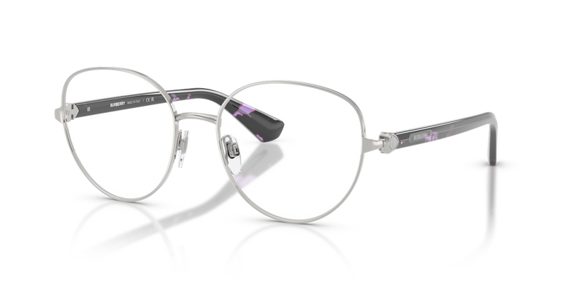 Burberry BE1394 in Silver / Demo Lens (1005) - Front View