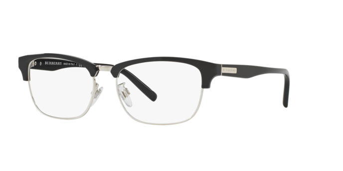 Burberry BE2238D in Black/Silver / Demo Lens (3001) - Front View