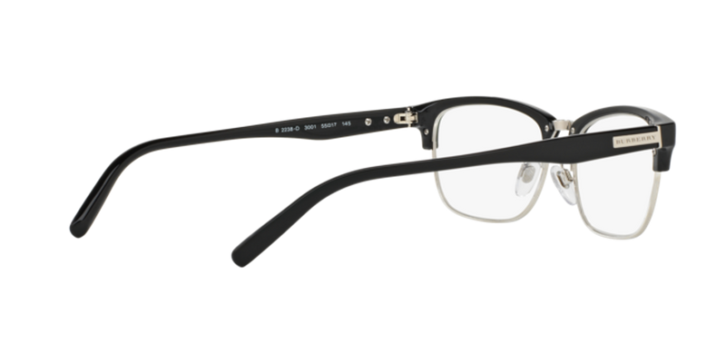 Burberry BE2238D in Black/Silver - Temple Detail