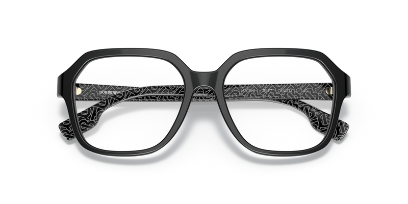 Burberry ISABELLA in Black/Print Tb/Crystal / Demo Lens (3977) - Alternate View