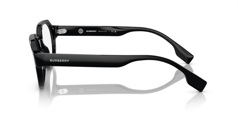 Burberry BE2386 in Black / Demo Lens (3001) - Back View