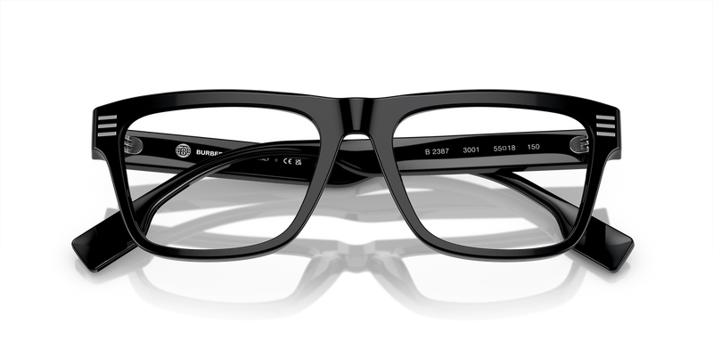 Burberry BE2387 in Black / Demo Lens (3001) - Side View