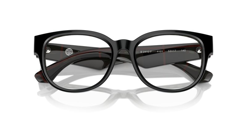 Burberry BE2410F in Top Black On Vintage Check / Demo Lens (4121) - Alternate View