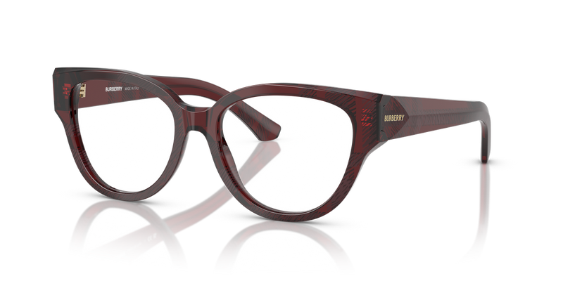 Burberry BE2421F in Check Red / Demo Lens (4115) - Alternate View