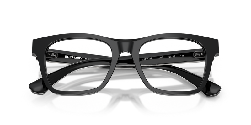 Burberry BE2445F in Black / Demo Lens (4206) - Alternate View