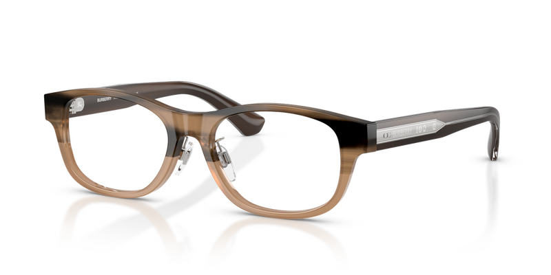 Burberry BE2449D in Striped Beige / Demo Lens (4207) - Alternate View