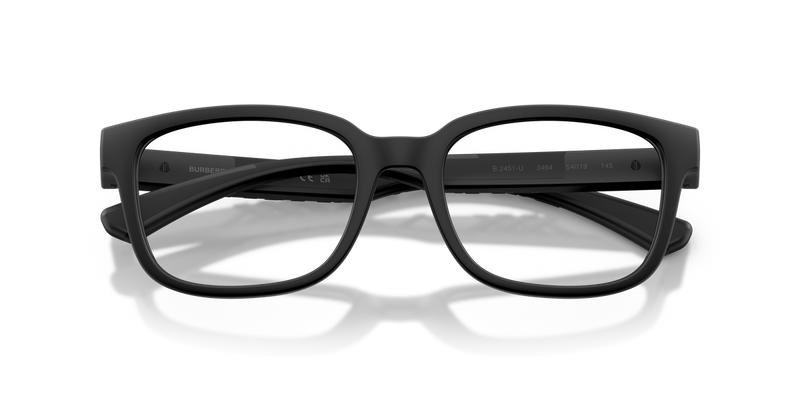 Burberry BE2451U in Matte Black / Demo Lens (3464) - Side View