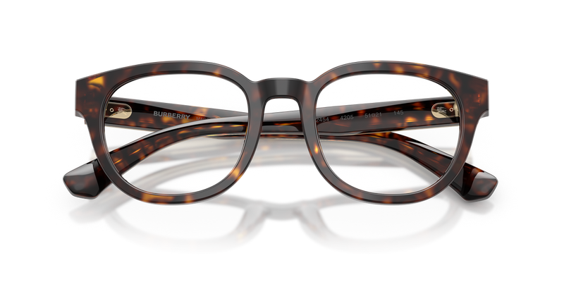 Burberry BE2454 in Dark Havana / Demo Lens (4205) - Side View