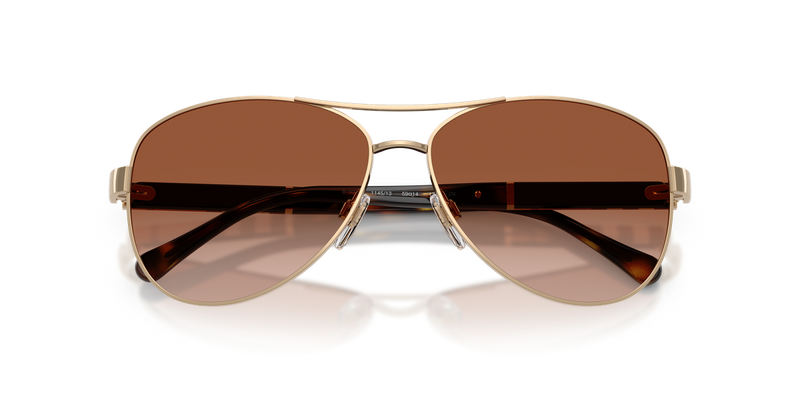 Burberry BE3080 in Light Gold / Brown Gradient (114513) - Side View