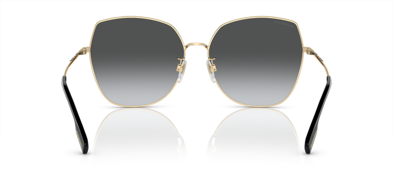 Burberry BE3136D in Light Gold / Polarized Grey Gradient (1109T3) - Temple Detail
