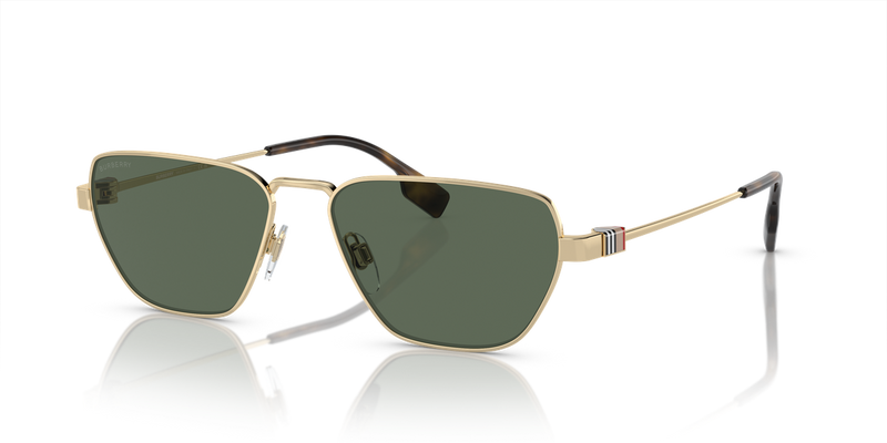 Burberry BE3146 in Light Gold / Dark Green (110971) - Front View