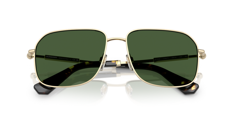 Burberry BE3159 in Light Gold / Dark Green (110971) - Side View