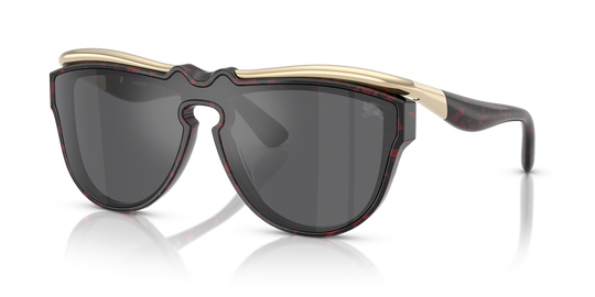 Burberry BE3162U - Red Havana / Grey Mirror Silver (11096G)