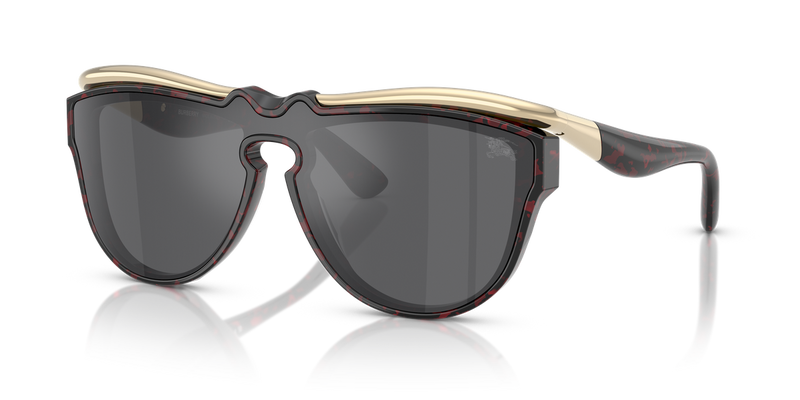 Burberry BE3162U in Red Havana / Grey Mirror Silver (11096G) - Front View