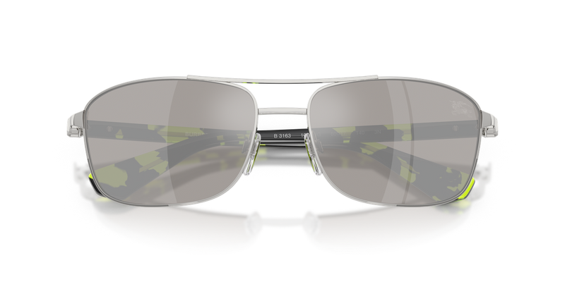 Burberry BE3163 in Silver / Light Grey Mirror Silver (10056G) - Side View