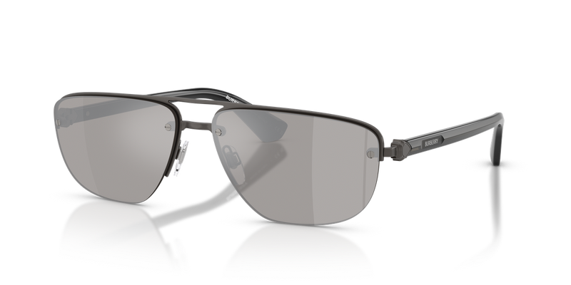 Burberry BE3164 in Matte Grey / Light Grey Mirror Silver (13166G) - Alternate View