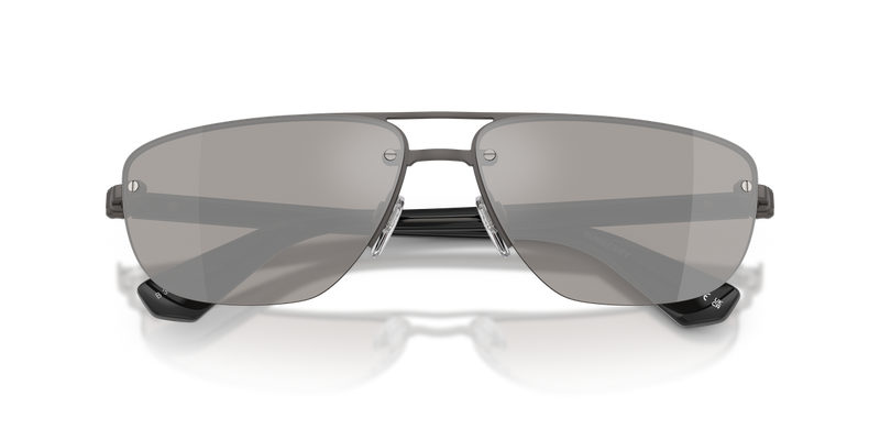 Burberry BE3164 in Matte Grey / Light Grey Mirror Silver (13166G) - Alternate View