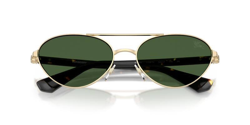 Burberry BE3165 in Light Gold / Dark Green (110971) - Alternate View