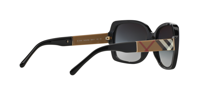Burberry BE4160 in Black / Grey Gradient (34338G) - Temple Detail
