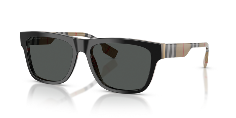 Burberry BE4293 in Top Black On Vintage Check / Grey (380687) - Alternate View
