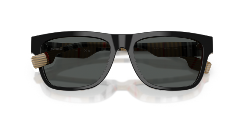 Burberry BE4293 in Top Black On Vintage Check / Grey (380687) - Alternate View