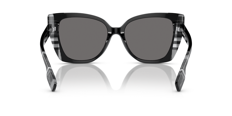 Burberry MERYL in Black/Check White Black / Dark Grey Polarized (405181) - Alternate View