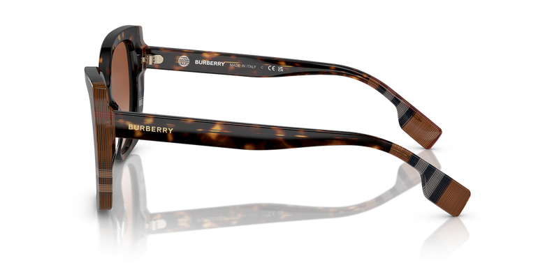 Burberry MERYL in Dark Havana/Check Brown / Brown Gradient (405313) - Alternate View