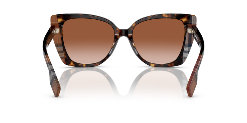 Burberry MERYL in Dark Havana/Check Brown / Brown Gradient (405313) - Alternate View