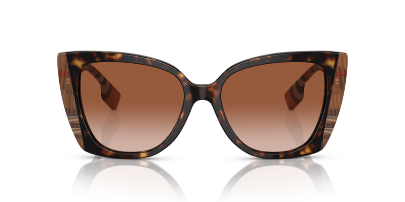 Burberry MERYL in Dark Havana/Check Brown / Brown Gradient (405313) - Alternate View