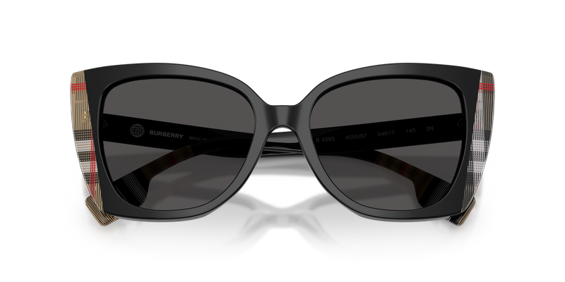 Burberry MERYL in Black/Vintage Check / Dark Grey (405587) - Side View