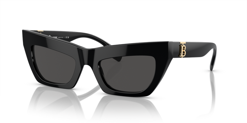 Burberry BE4405F in Black / Dark Grey (300187) - Front View