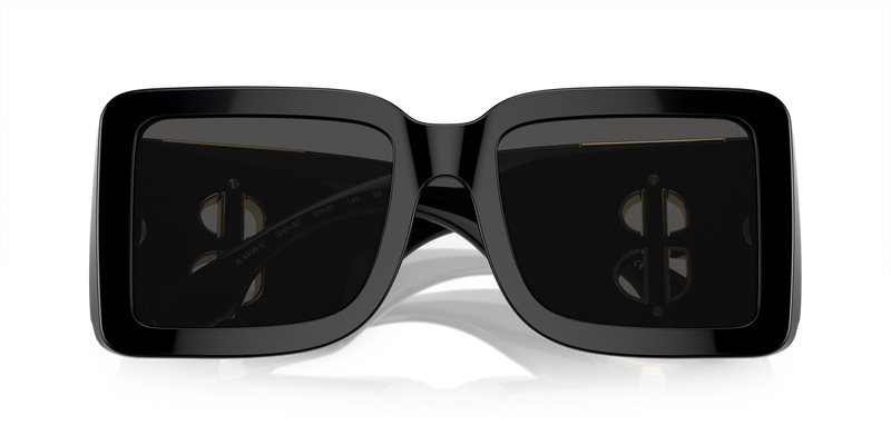 Burberry BE4406U in Black / Dark Grey (300187) - Side View
