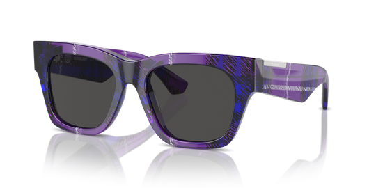 Burberry BE4424 - Check Violet / Dark Grey (411387)