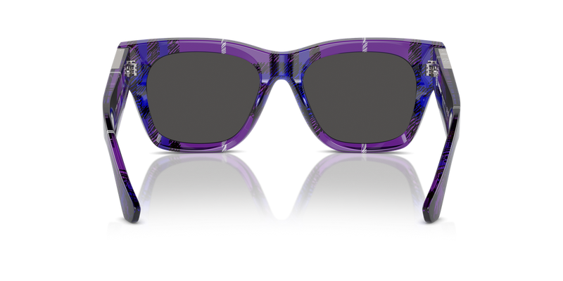 Burberry BE4424 in Check Violet / Dark Grey (411387) - Temple Detail