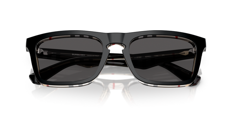 Burberry BE4434 in Top Black On Vintage Check / Dark Grey (412187) - Alternate View