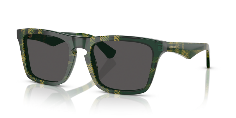 Burberry BE4434 in Check Green / Dark Grey (412587) - Alternate View
