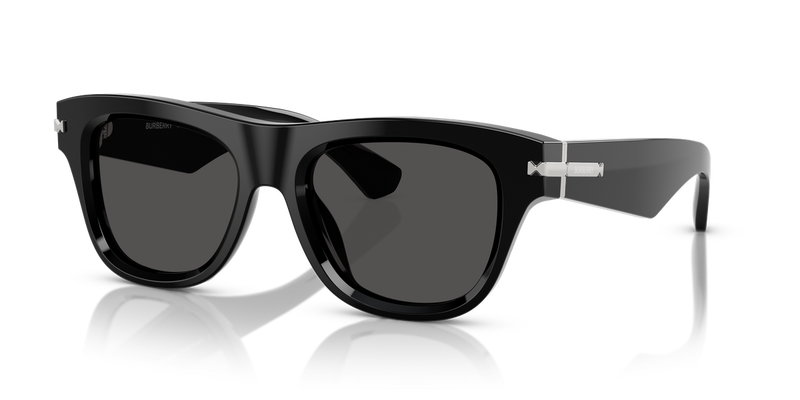 Burberry BE4438U in Black / Dark Grey (300187) - Front View