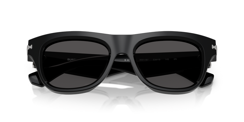 Burberry BE4438U in Black / Dark Grey (300187) - Side View