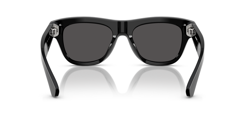 Burberry BE4438U in Black / Dark Grey (300187) - Temple Detail