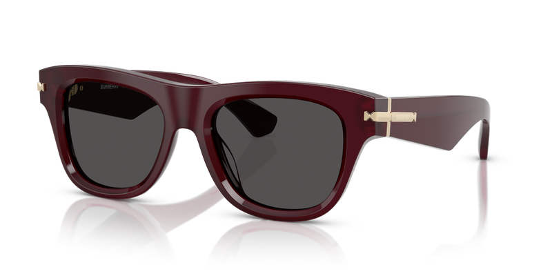 Burberry BE4438U in Bordeaux / Dark Grey (326587) - Alternate View
