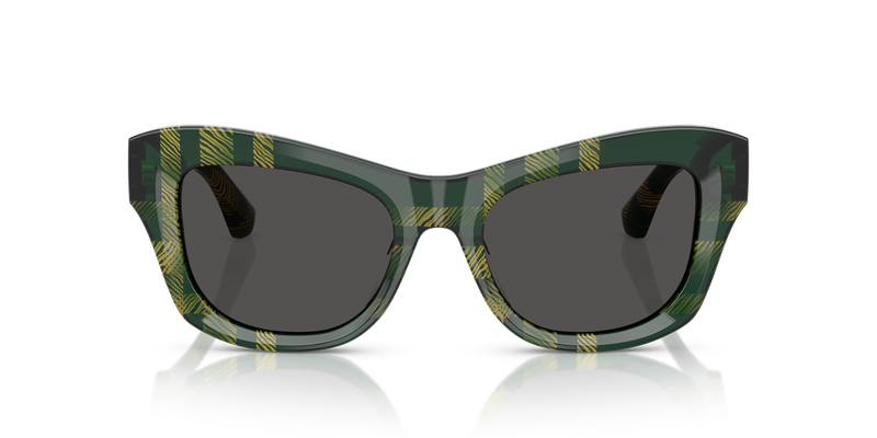 Burberry BE4442U in Check Green / Dark Grey (412587) - Alternate View