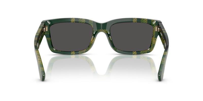 Burberry BE4443F in Check Green / Dark Grey (412587) - Alternate View