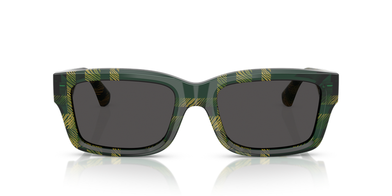 Burberry BE4443F in Check Green / Dark Grey (412587) - Alternate View
